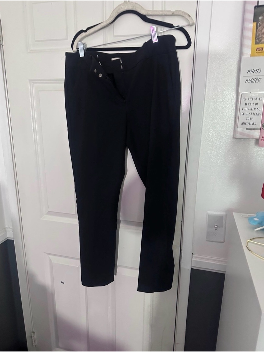 LOFT Black Men's Dress Pants - Straight Taper